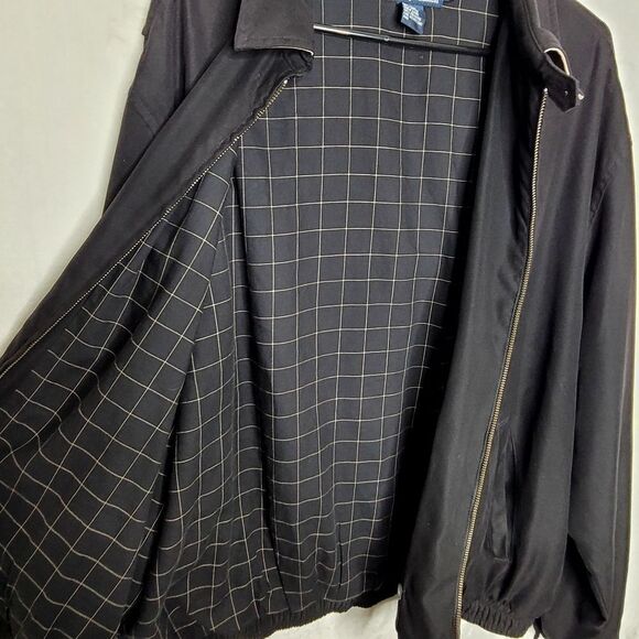 Vintage Polo by Ralph Lauren Plaid Lined Harrington Full Zip Jacket Size XL - Picture 3 of 6
